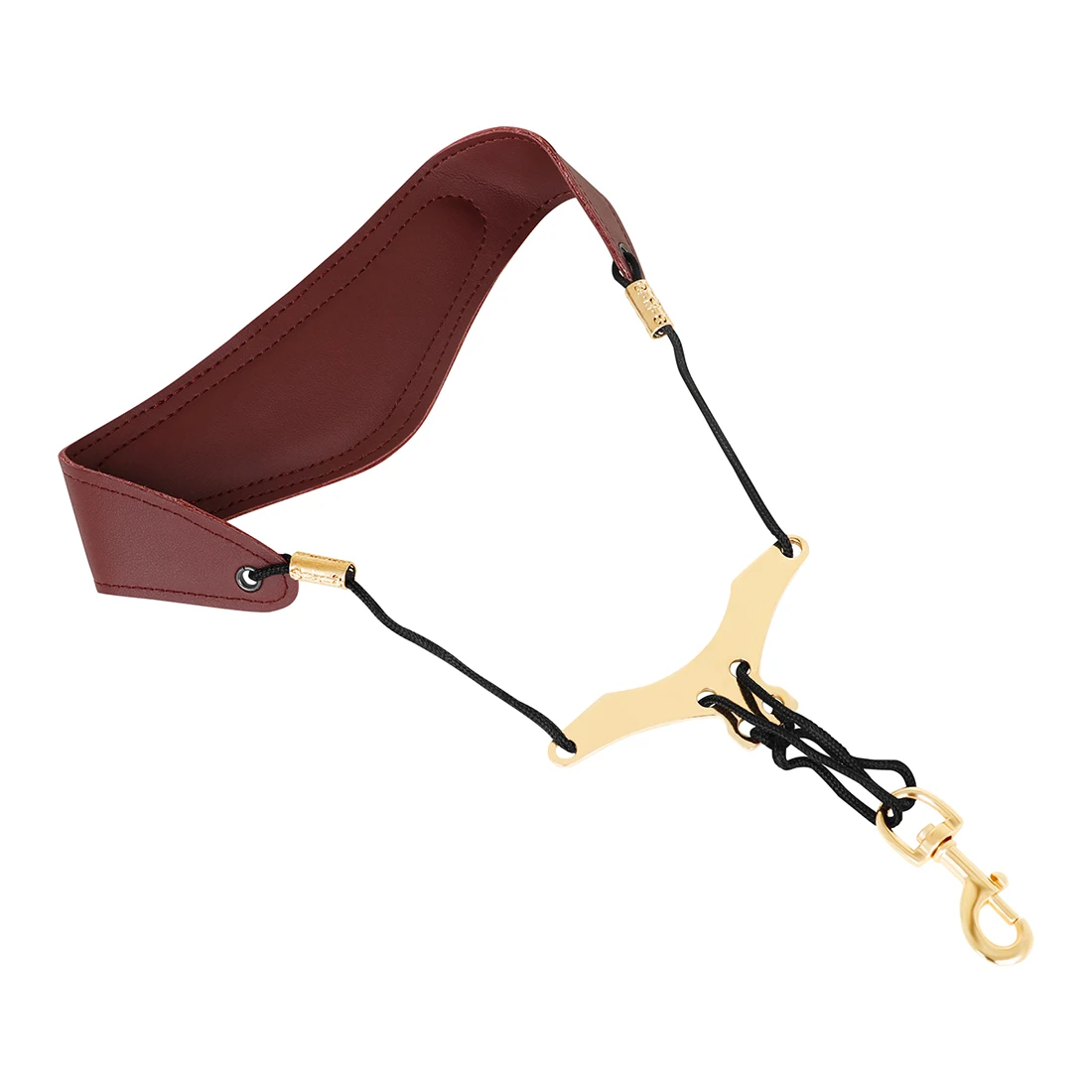 Saxophone Universal Shoulder Strap Adjustable Sax Harness Leather Padded Professional Shoulder Belt for Alto Tenor Soprano Saxe