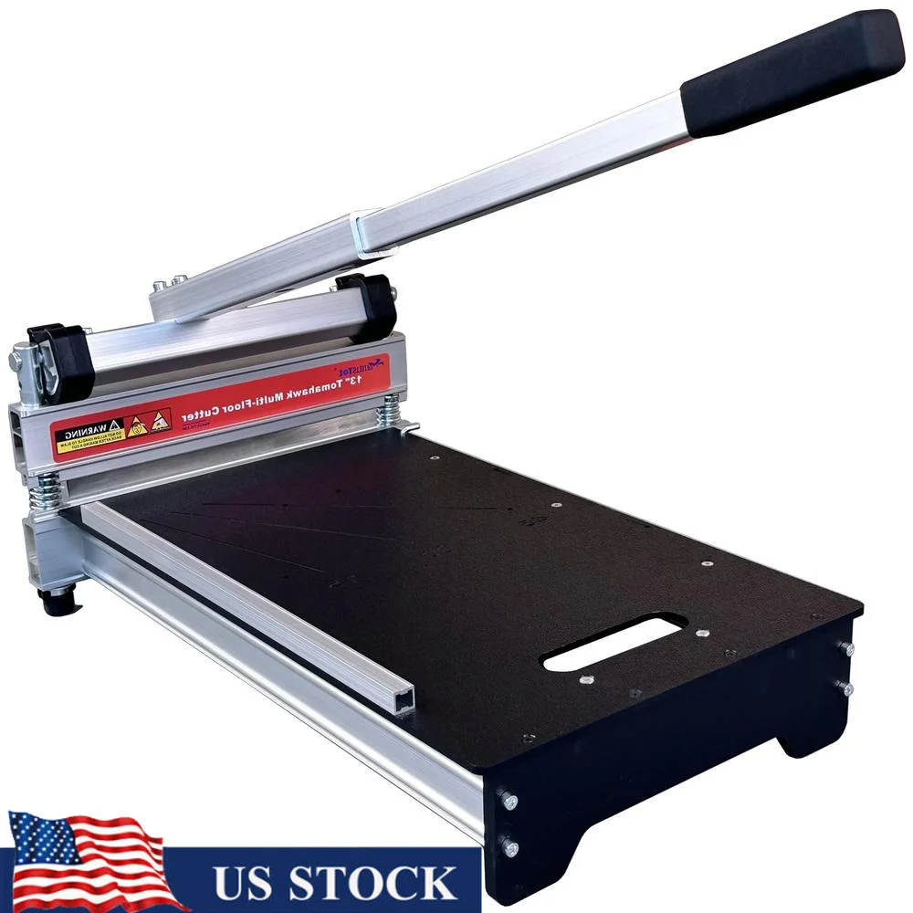 قاطع فينيل مصفح من الخشب الصلب متعدد الأرضيات مقاس 13 بوصة والمزيد مع حجر شحذ؛ ألومنيوم خفيف الوزن بدرجة الطائرات