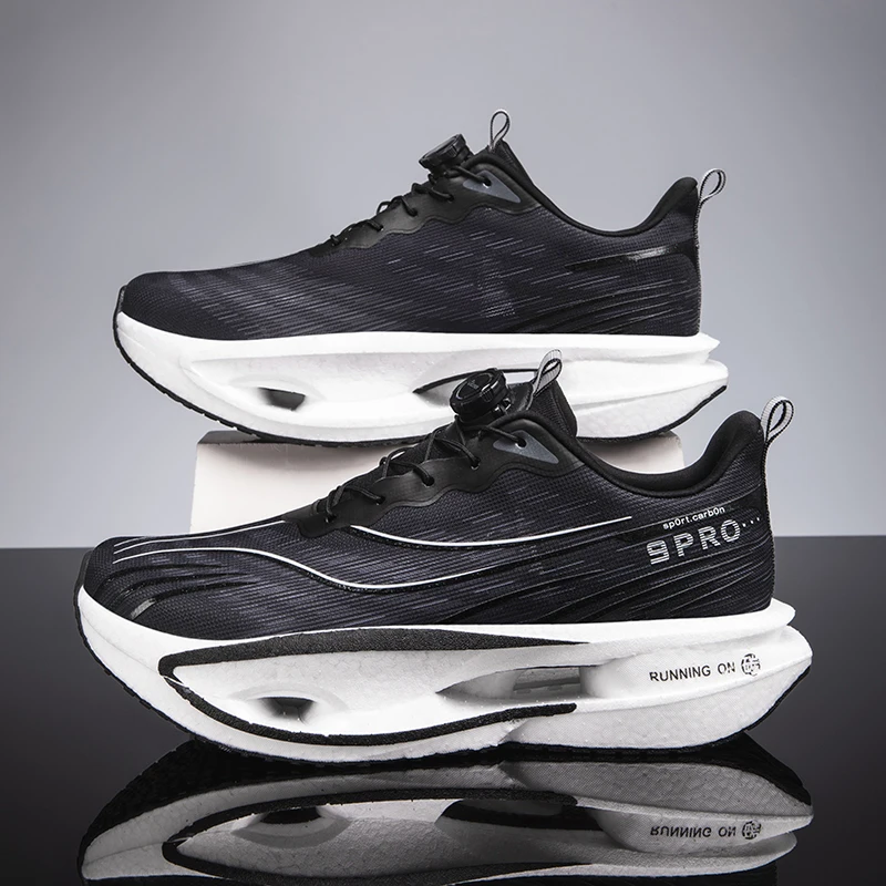 Men's Sports Shoes Carbon Plate Running Shoes Male Marathon Sneakers Racing Shock-absorbing Athletics Training Shoes for Women