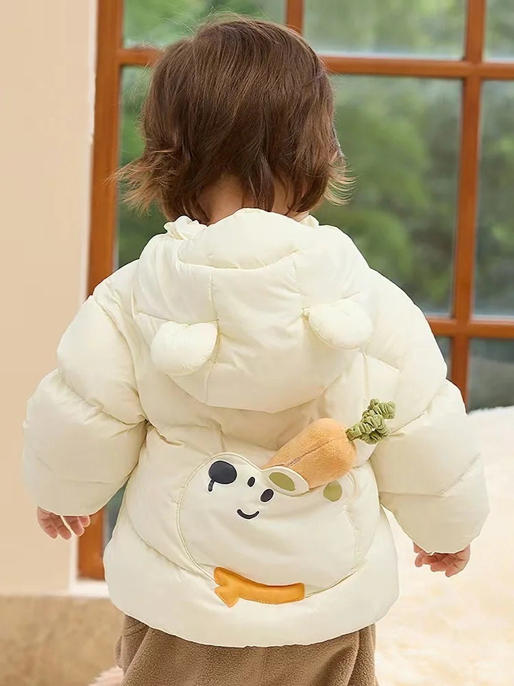 

Children Down Jacket Girls Winter Baby Lightweight Boys Baby Jacket 2025 New Style Cute White Duck Down Trendy Cartoon Animals