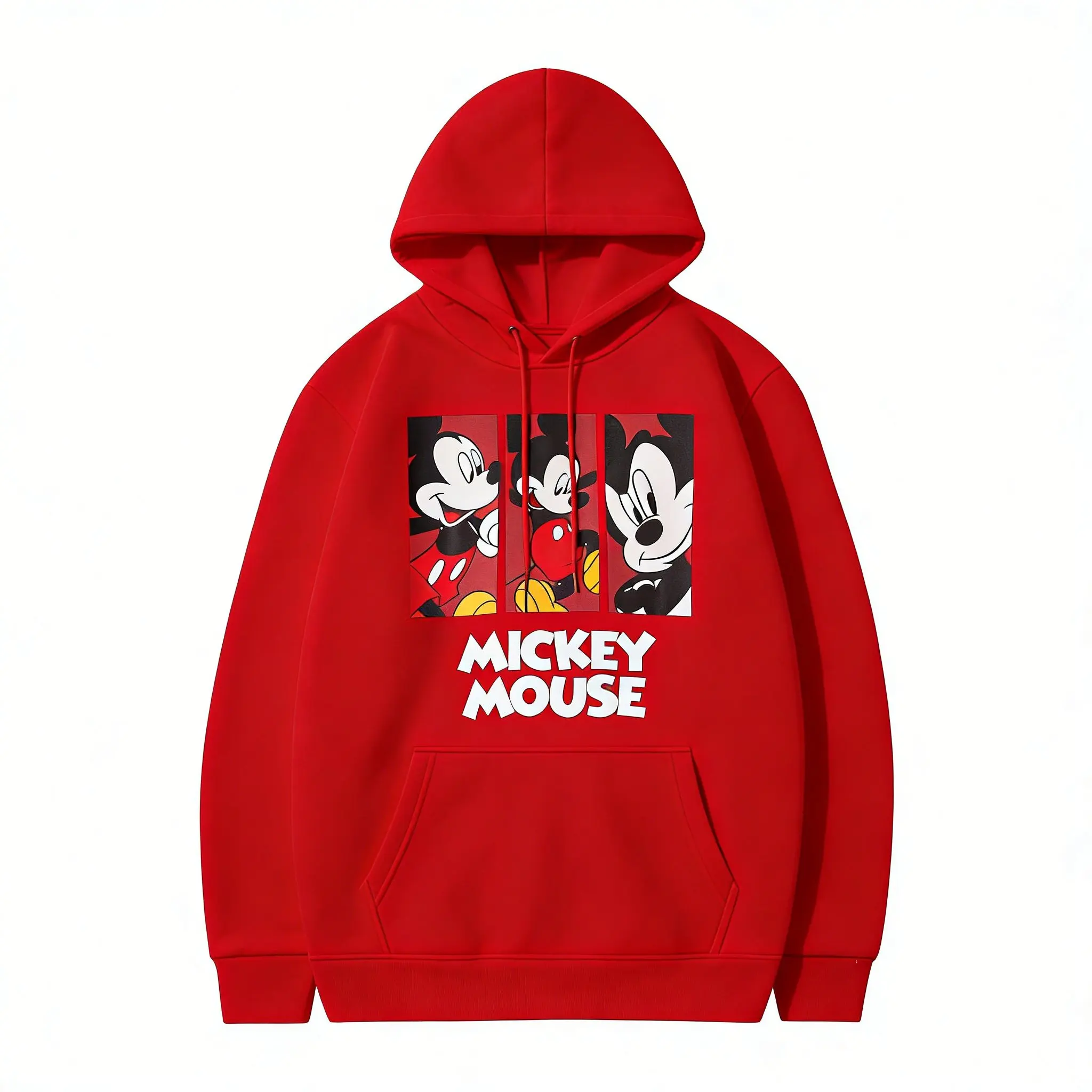 

Толстовка с капюшоном Disney Mickey Mouse для мужчин и женщин, хлопковая повседневная уличная одежда, куртка с графическим принтом в стиле аниме и мультфильмов, весна-осень 2026