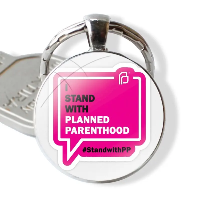 I Stand With Pp Keychain Handmade Glass Cabochon Key Ring Holder Pendant Key Chains