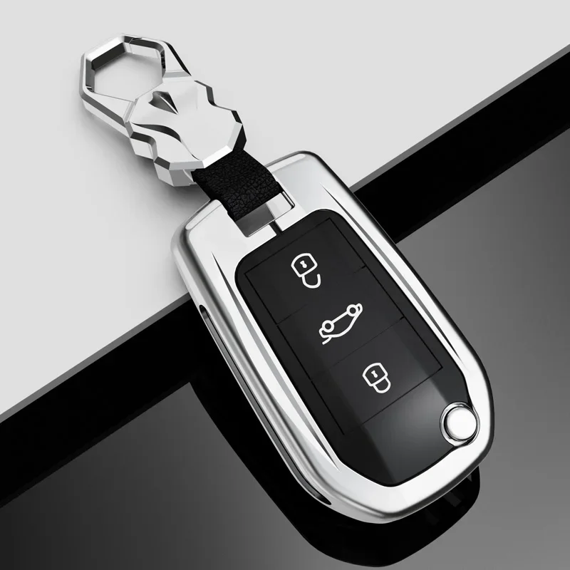 

Zinc Alloy Car Key Case For Peugeot 2008 3008 4008 5008 308 408 508 Citroen C1 C2 C4 C6 C3-XR Picasso Grand DS3 DS5 Cover Shell