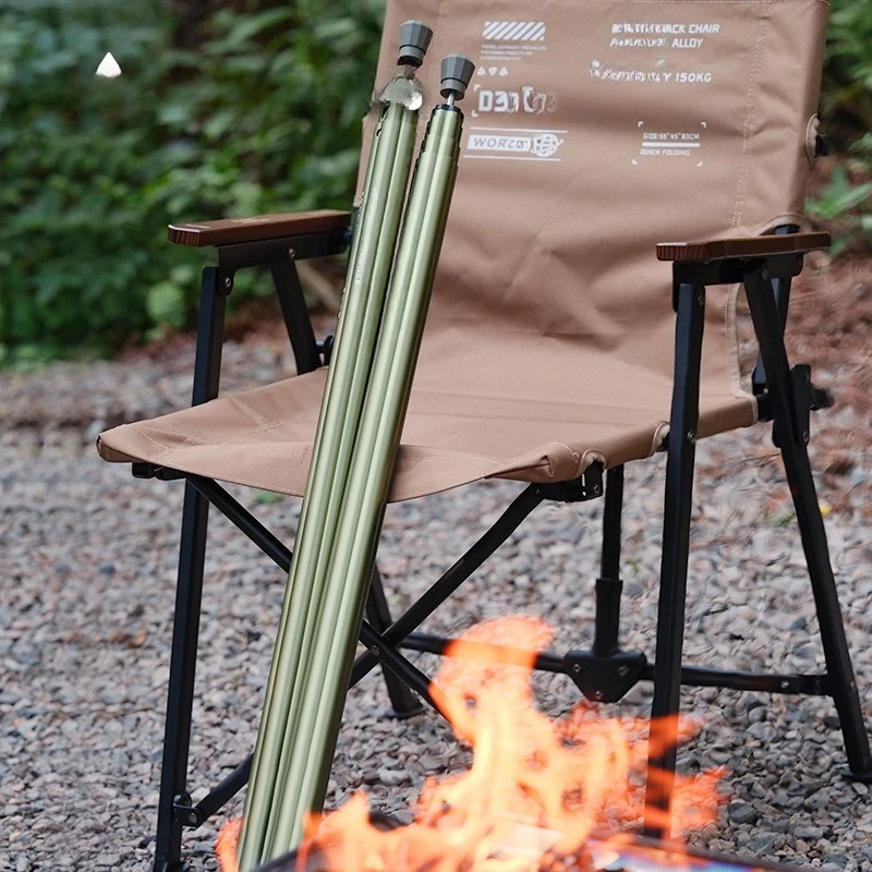 

Outdoor camping aluminum alloy high-strength telescopic snap-on support rod canopy rod
