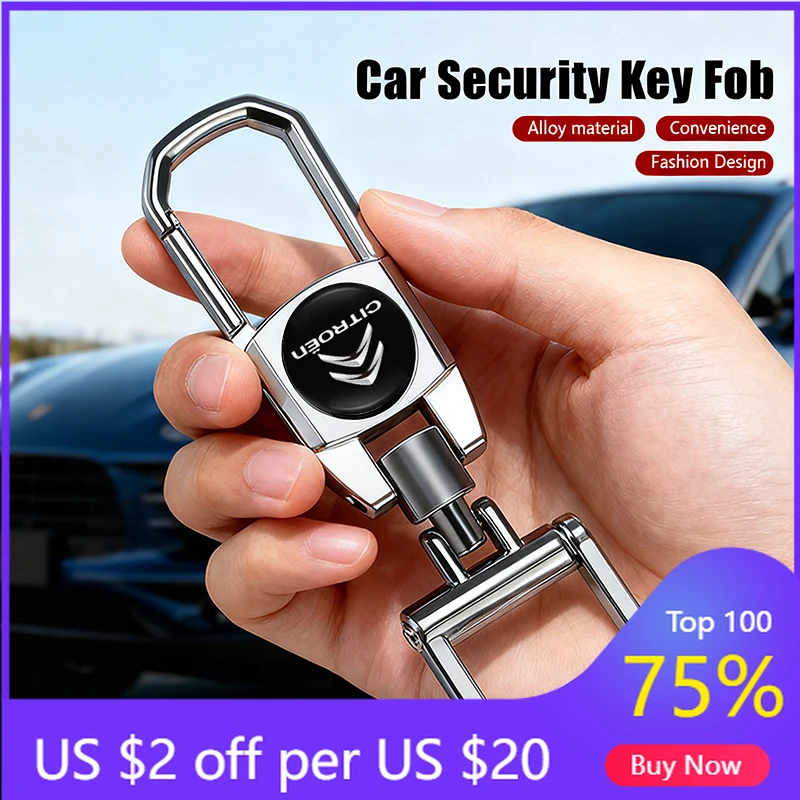 

Модный брелок-подвеска из цинкового сплава для ключей автомобиля, 2026, для мужчин и женщин, для Citroen C1, DS3, C2, C3, VTS, C4, Saxo, C4L, C5, C6, C8