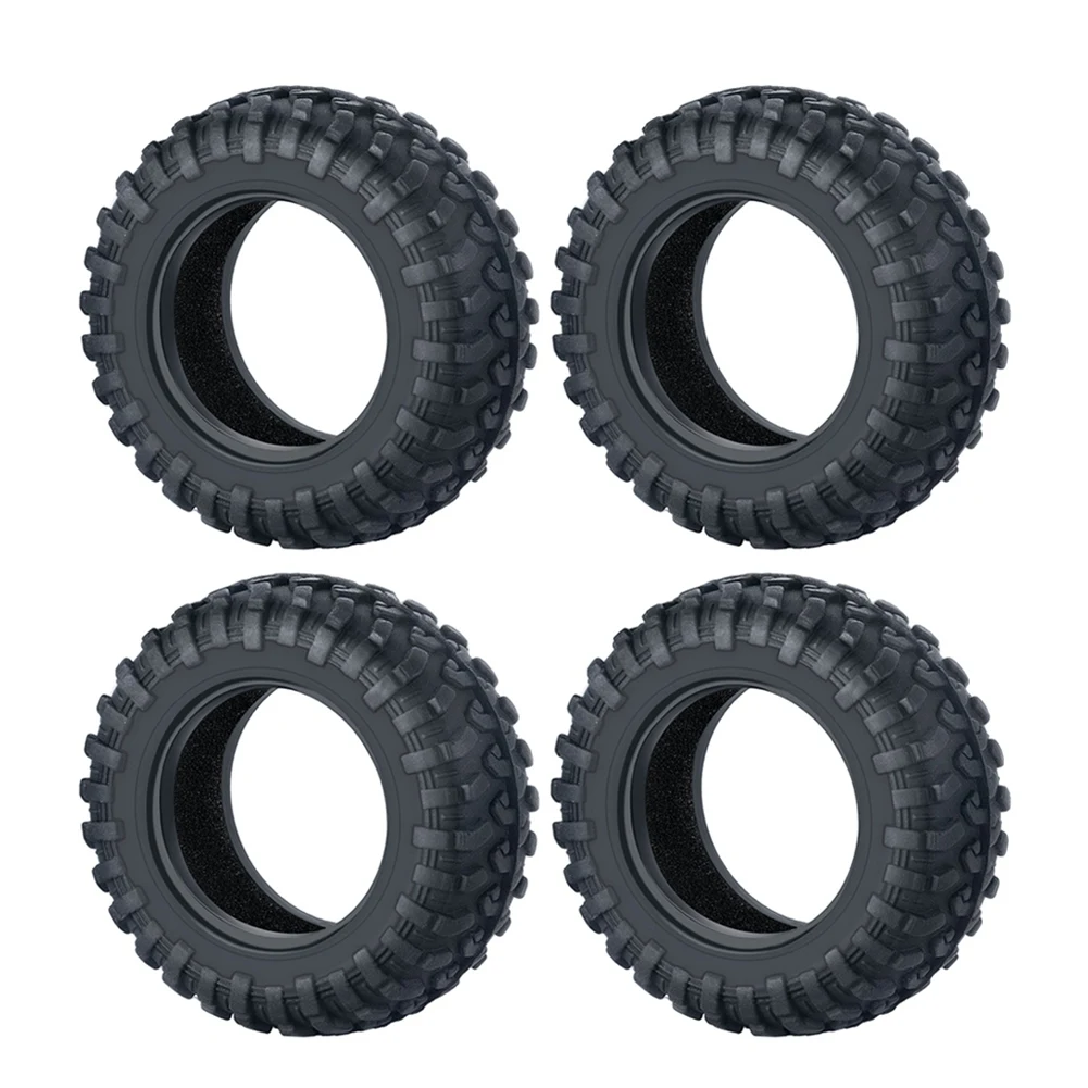 

A45F-4Pcs Rubber Tires 42X15mm Wheel Tire Tyre For Kyosho Mini-Z 4X4 Jimny RC Crawler Car Upgrades Parts