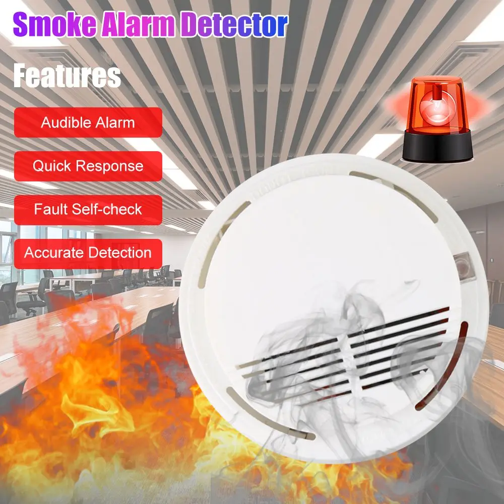 Nieuwe Duurzaam Rookt Mode Gif Gas Sensor Rookmelder Home Security Fire Detection Sensor