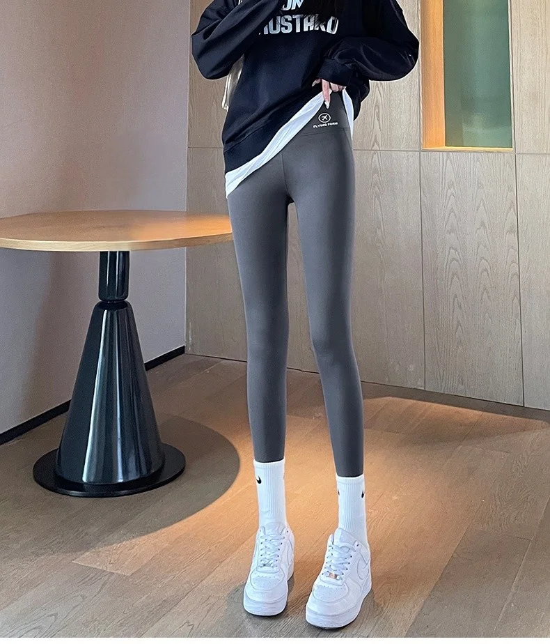 요가 팬츠 코튼 여성 스트리트 스포티 레드 빅 드라이 팬티호스 스트레치 모달 밝은 플랫 허벅지 로우 엘레강트 시즌 텍스처 바이브