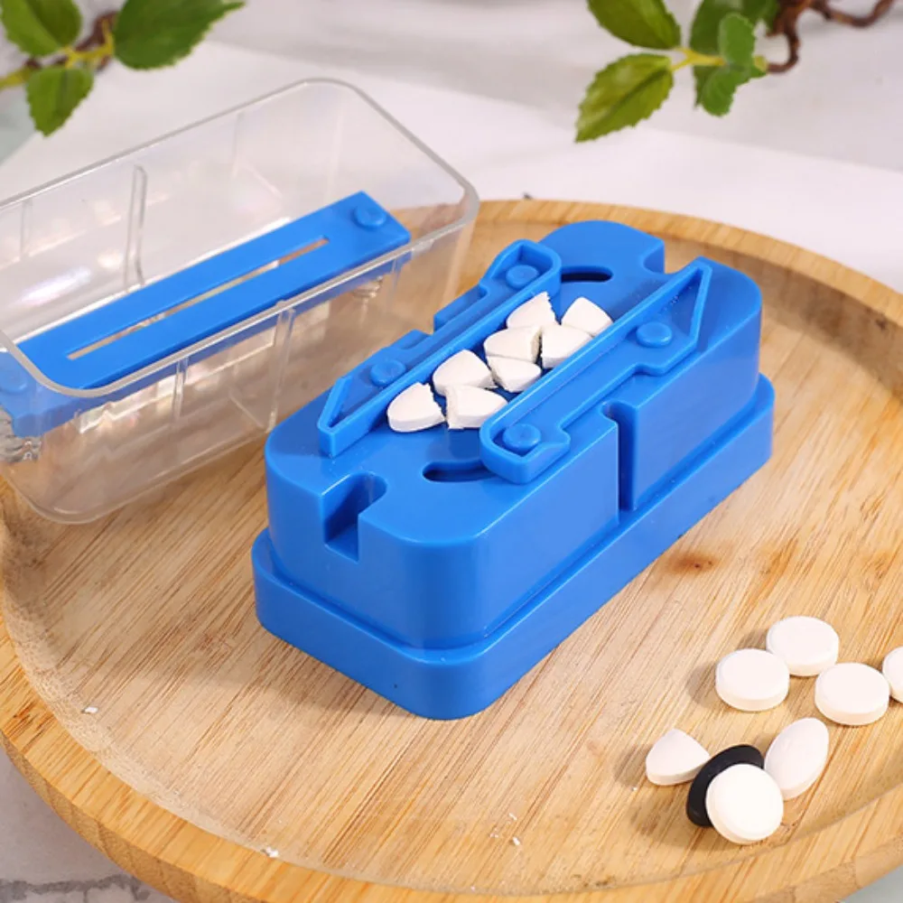 건강식품 Multiple Pill Splitter Stainless Steel Blade 1/2 Pill Cutter For Round Oblong Pills Tablet Cutter Splitter Blue 마그네슘