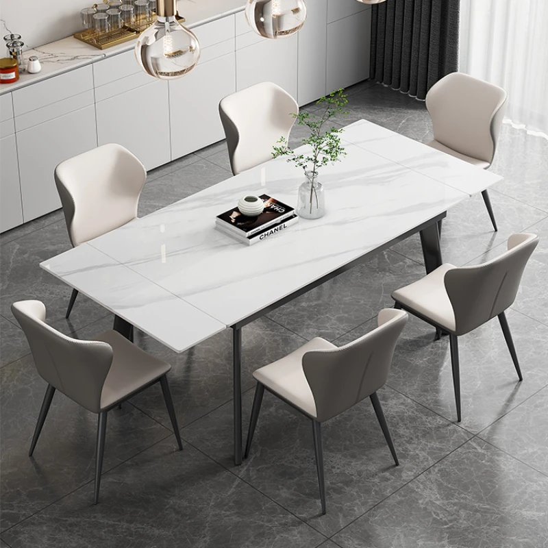 Nordic Slate Dining Tables Living Room Luxury Design Modern Dining Tables Kitchen Coffee Tavolo Pranzo Home Furniture SR50DT