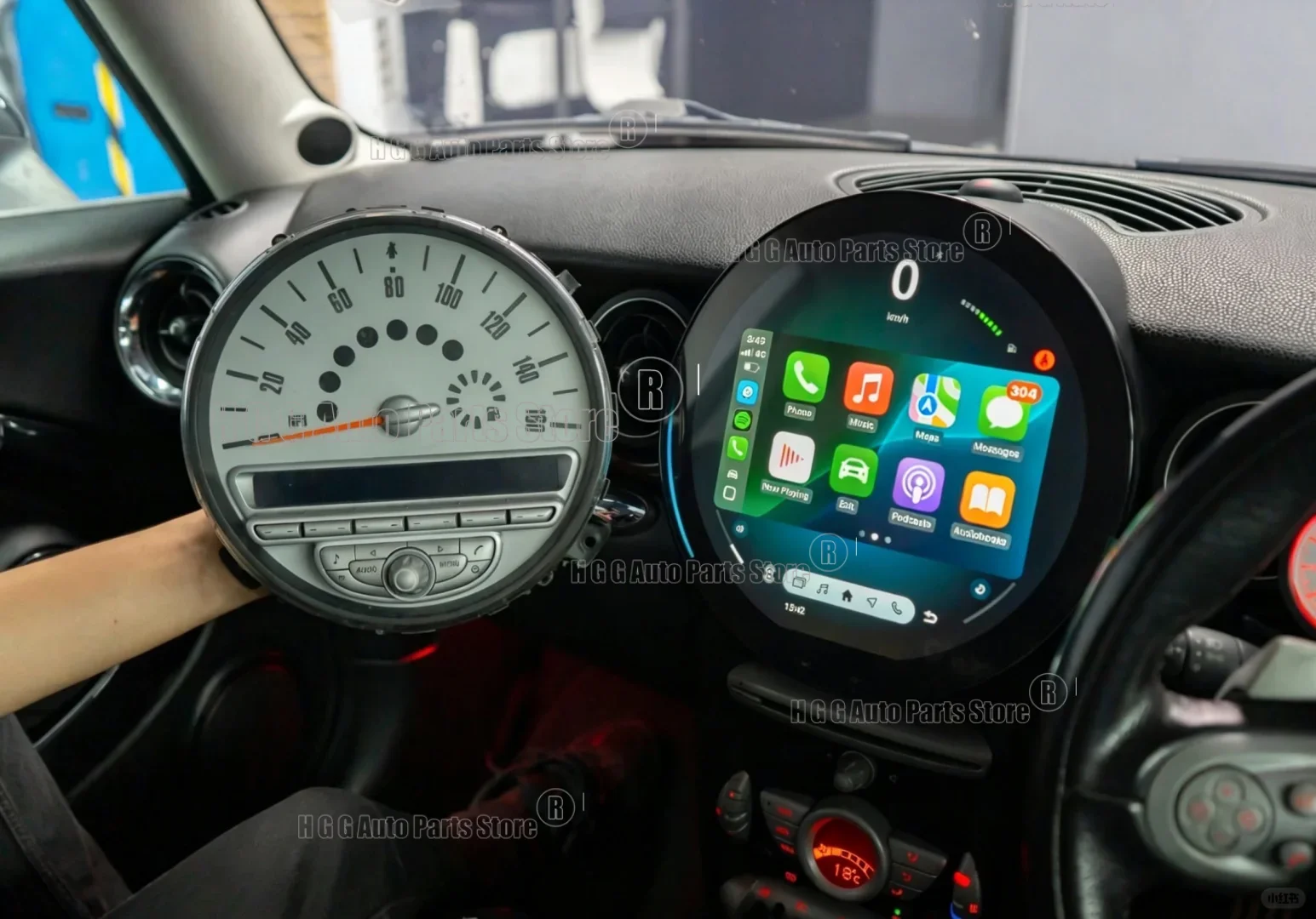 Android 15 For BMW Mini Cooper R56 R60 2006-2016 OLD TO NEW Auto Carplay Car GPS Navigation Stereo Multimedia Player 360 Tools