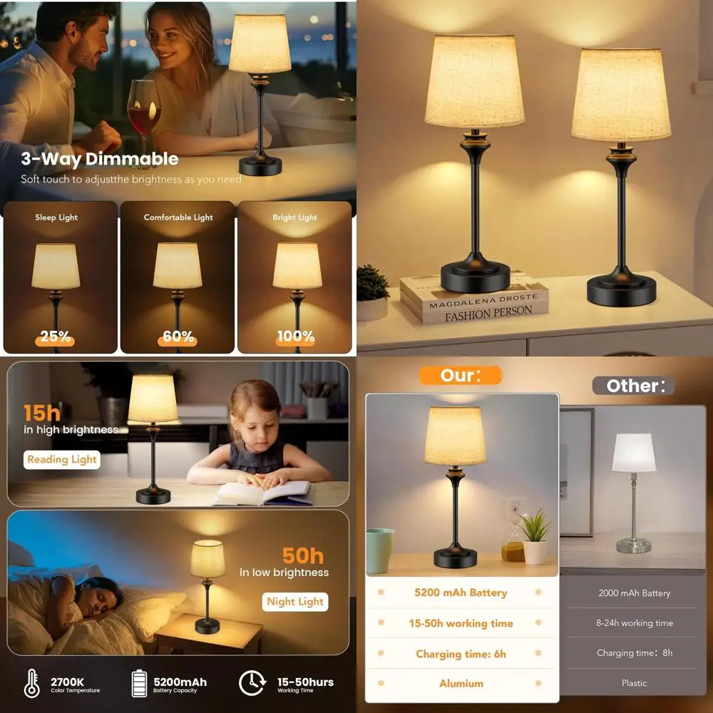 Set Of 2 Cordless T… - image