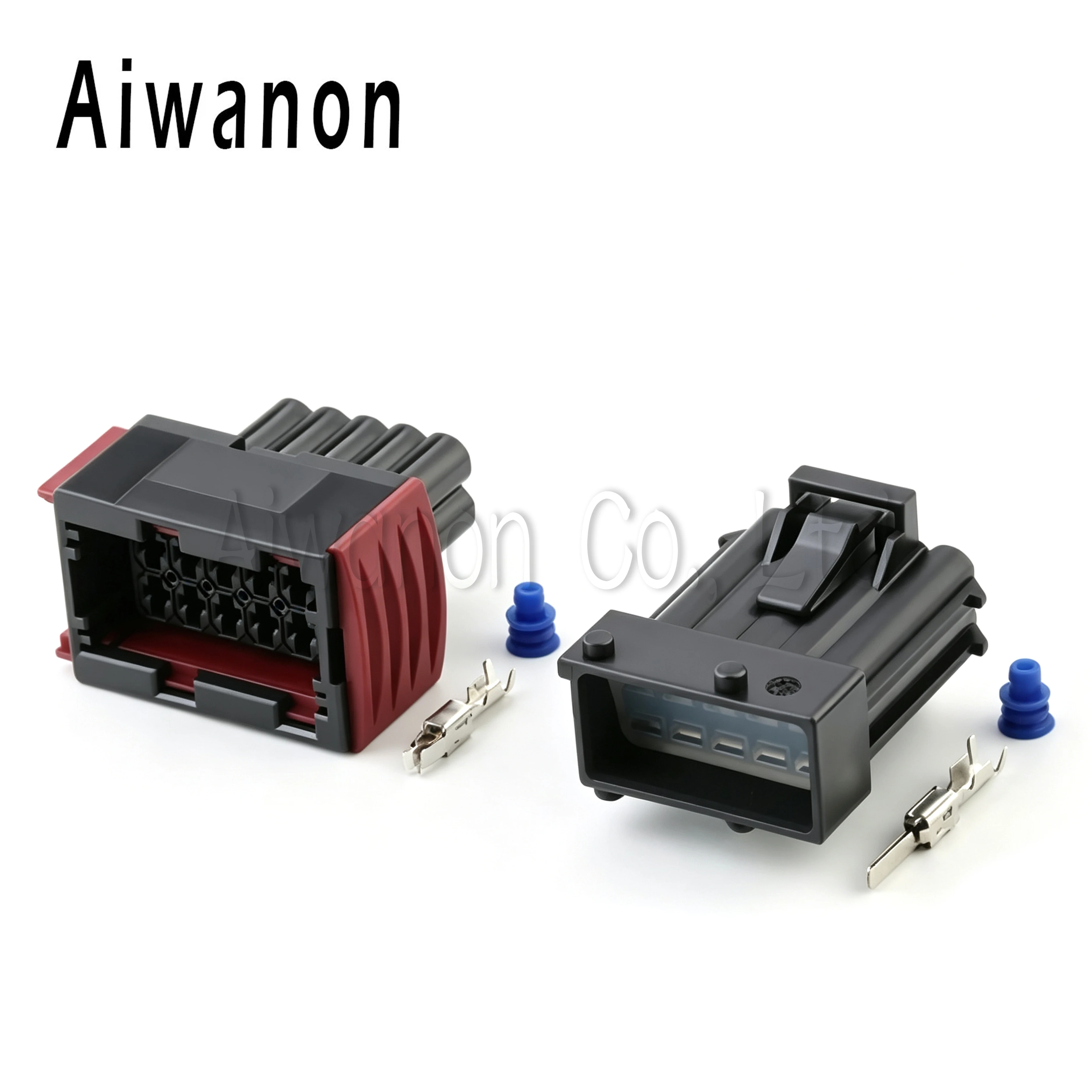 1 Set 10 Pin Car Headlight Female Male Electrical Cable Connector Wire Harness Plug For 1-967240-1 1-962352-1