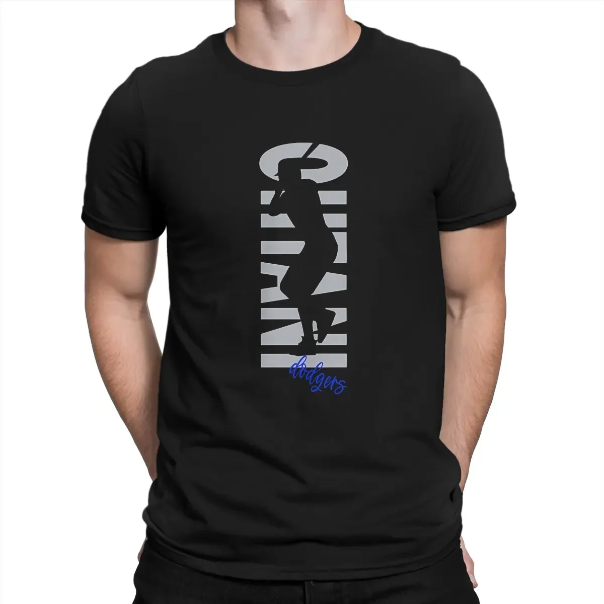 Camisetas creativas de algodón 100% para hombre, camisa de cuello redondo Shohei Ohtani, Ohtani Dodgers, Sudadera ligera