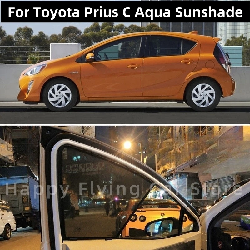 

Suitable for TOYOTA Prius C or AQUA 2011-2020 car window sunshade,front and side door sun baffle,mesh curtain