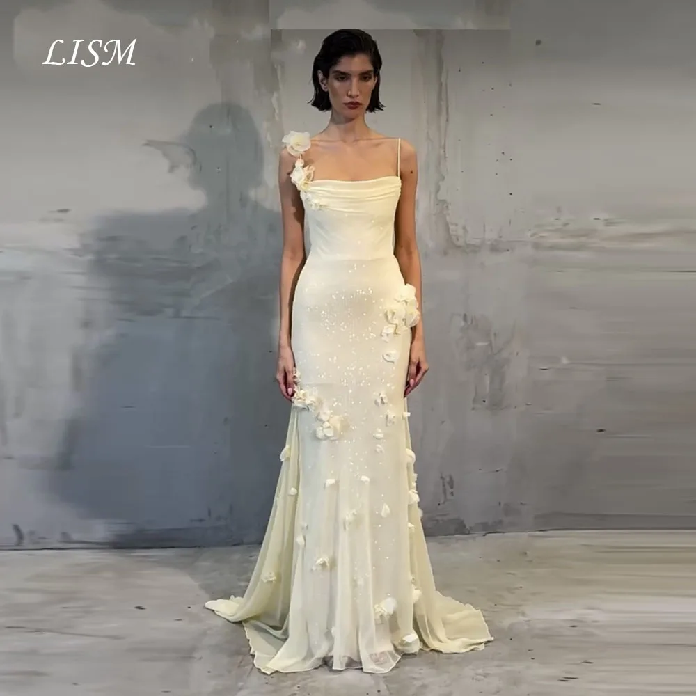 LIAM strapless zeemeermin bruiloft jurken applicaties lange elegante galajurken fotoshoot op maat gemaakte robe de soirée voor feest