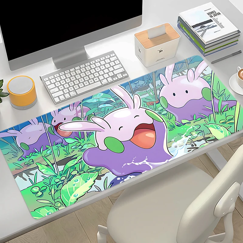 Gamer Large Mouse Pad Computer XXL Keyboard Desk Mat Anime Gaming Pc Accessories Cute Kawaii P-pokemon Goomy Mousepad Carpet