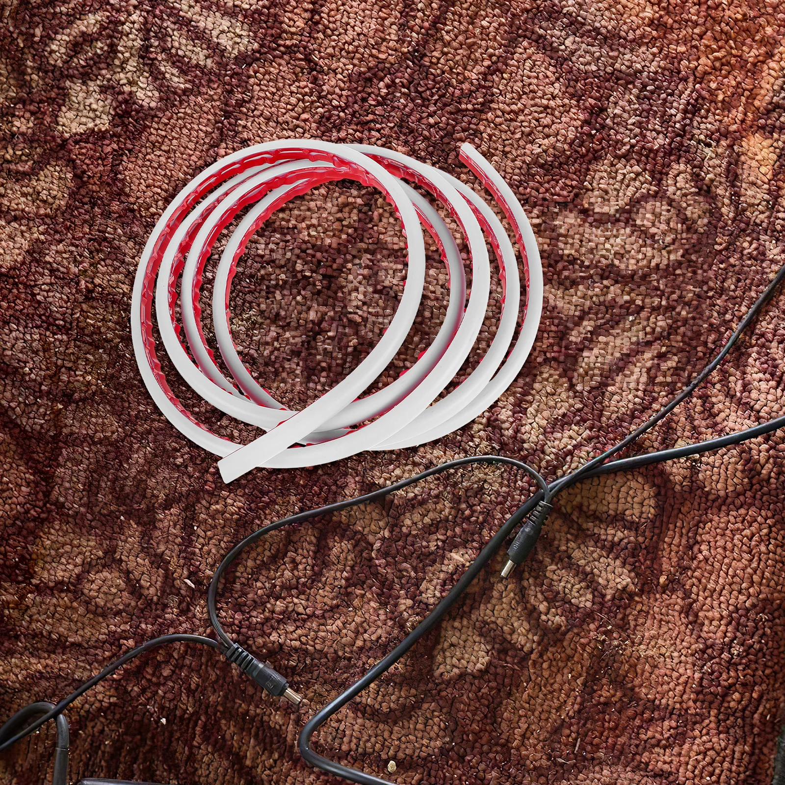 لهب كابل مخفي لينة مكافحة سحق غطاء الحبل الأرضي في الهواء الطلق غطاء سلك تمديد الحبل حامي إدارة الكابلات #5