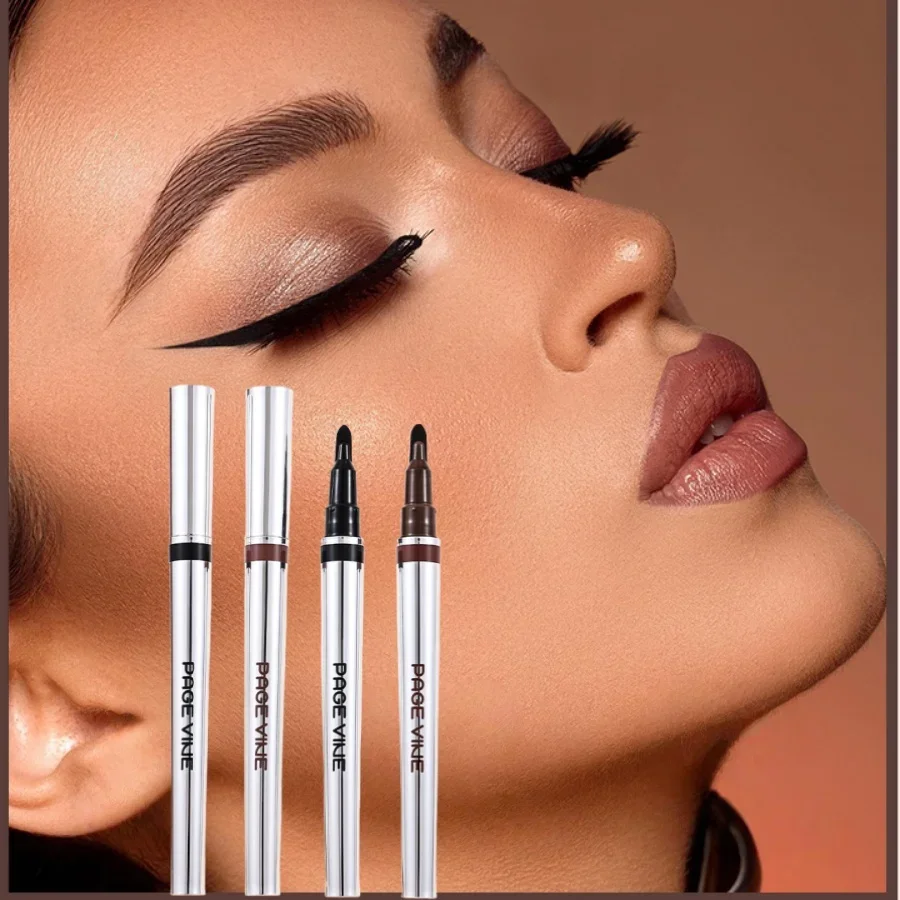 Waterdichte vloeibare eyelinerpotlood Vlekbestendig Sneldrogend Langdurige hooggepigmenteerde oogmake-up Gladde sponsapplicator