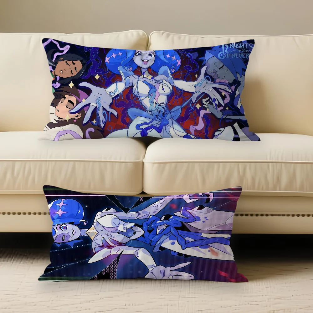 الرسوم المتحركة k-nights of G-Guinevere كيس وسادة مناسبة لمكتب غرفة نوم أريكة ديكور المنزل وسائد مستطيلة
