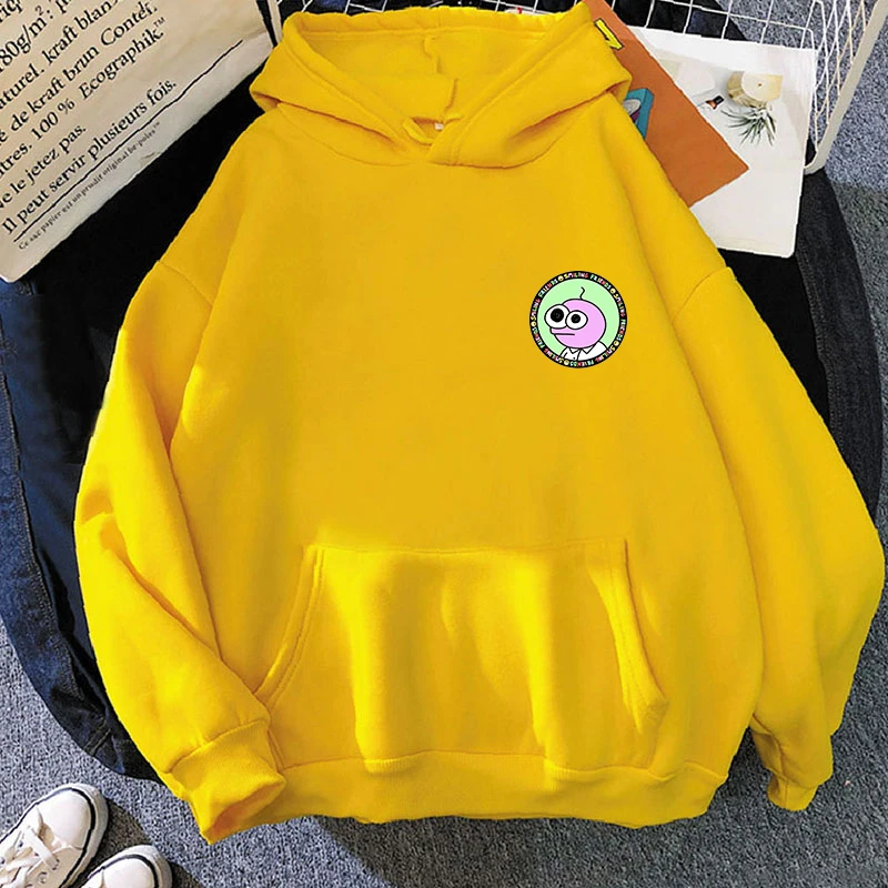 Sudadera con capucha de Friends sonrientes para mujer y hombre, ropa de manga larga de invierno, jersey de cuello redondo de lana, Tops Vintage de Hip Hop