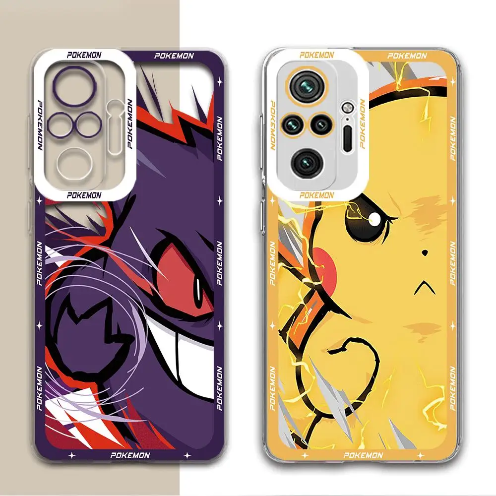 Cute Animation Pokemon Phone Case for Xiaomi Redmi Note 8 10 Pro 11 Pro 11S 12S 9 Pro 12 Pro 9T Luxury Funda