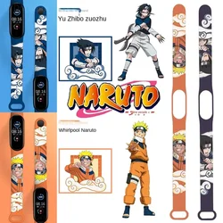 Naruto Sasuke Watchband for Xiaomi Mi Band 7 6 5 4 3 Watch Strap Sport Replacement Smartwatch Accessories Bracelet Birthday Gift