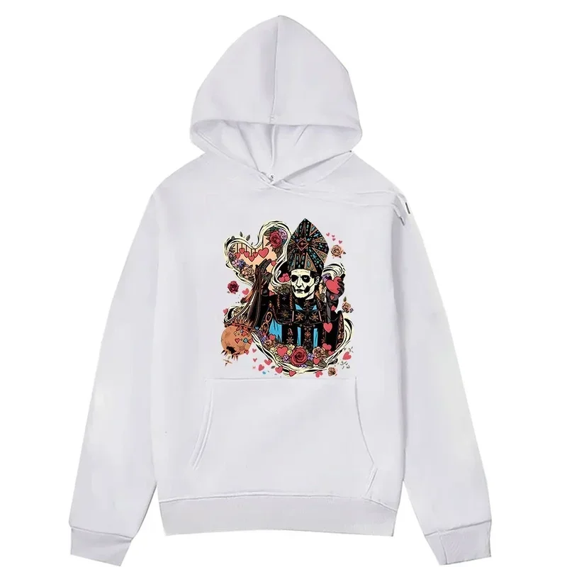 Y2k Sudaderas HStreet Streetwear Ghost Band Hoodies Fashion Music Print Clothes Men/women Sweatshirt Manga Graphic Pullover