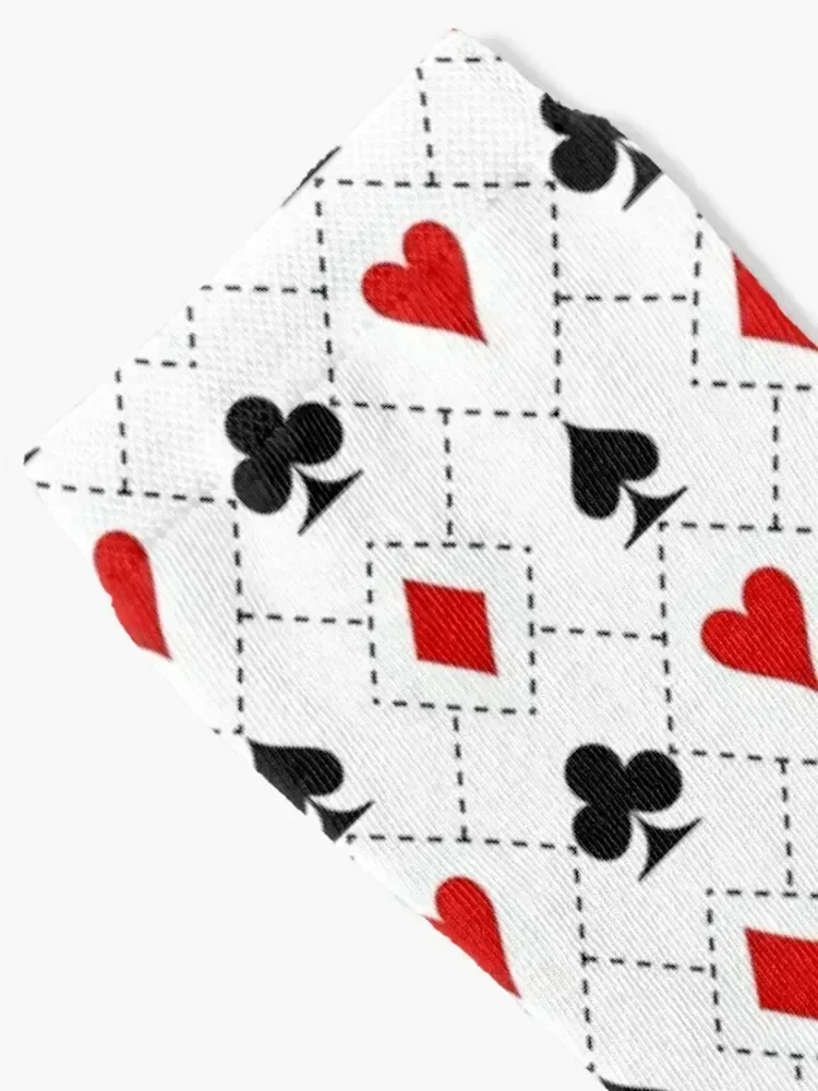 Playing cards suit symbols pattern Socks Antiskid soccer Stockings compression Children's ankle Socks For Women Men's