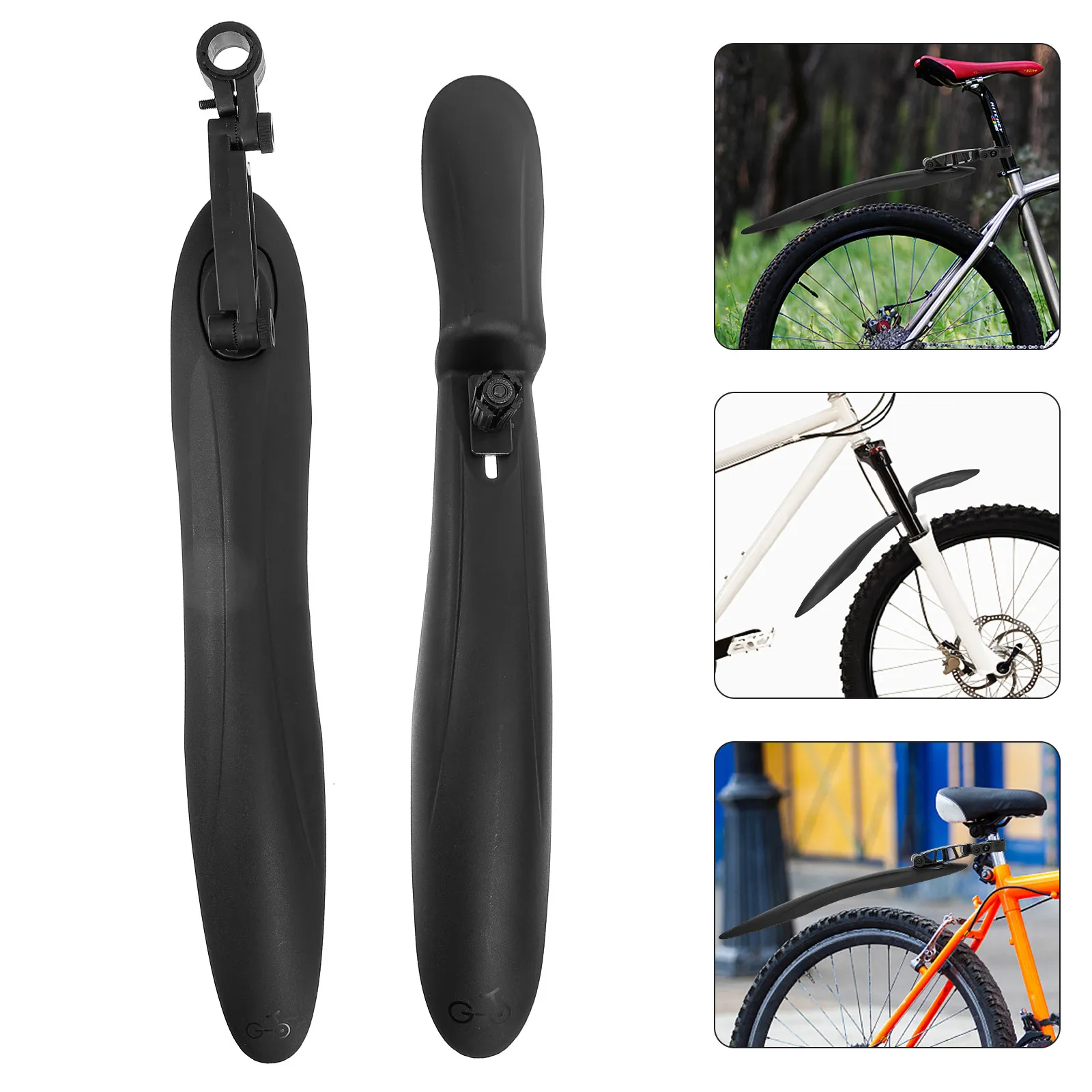

1 Pair Sturdy Bike Mudguard Rear Plastic Mountain Bike Mudguards Splashproof Cycling Protective Mudflaps Bicycle