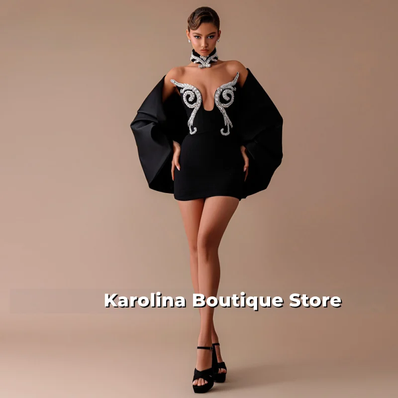 

Stardust модные коктейльные платья со стразами для девочек мини-платья для выпускного вечера три четверти Vestidos De Gala по индивидуальному заказу