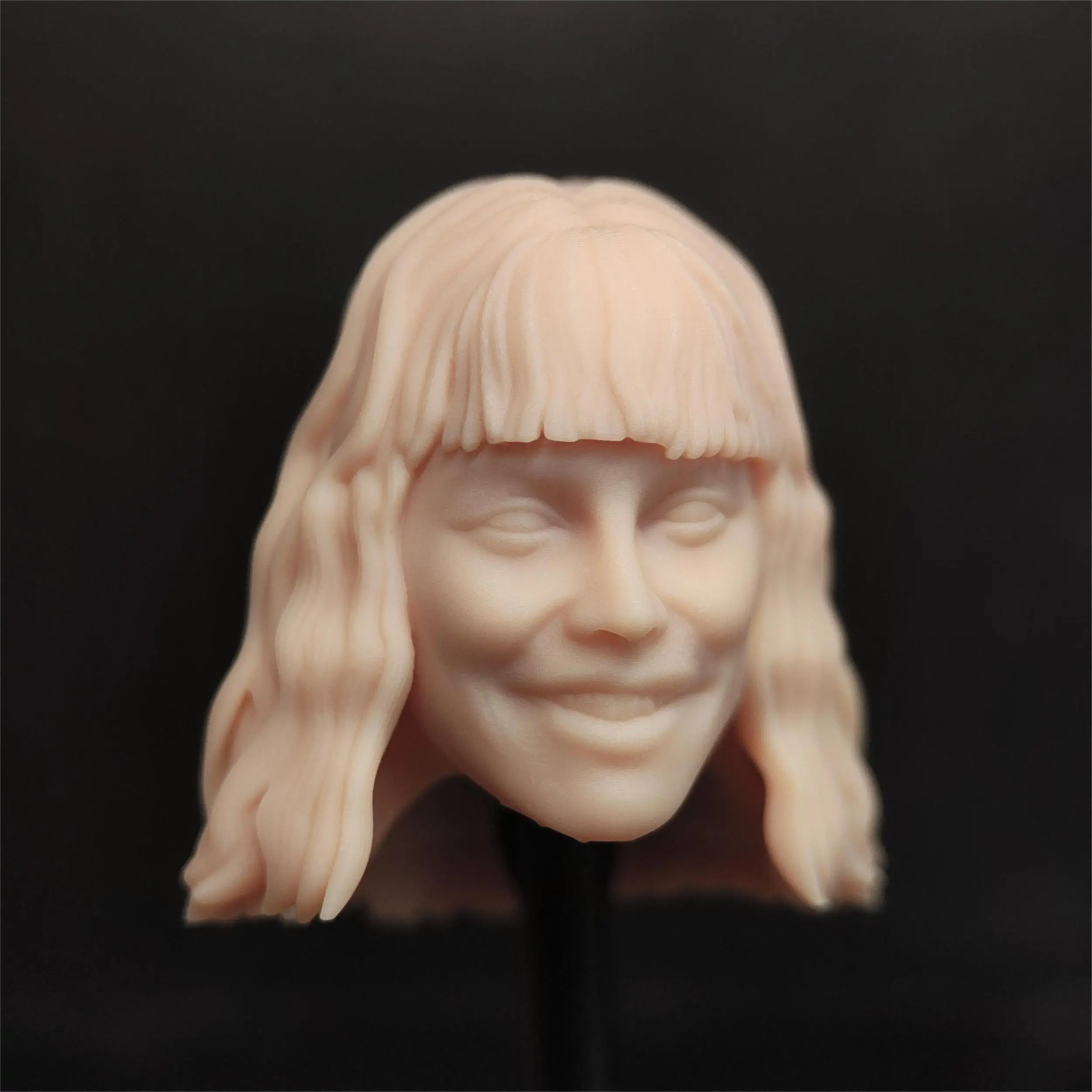 HL1987 DIY Customized 1/18 1/12 1/10 Scale Unpainted Head Sculpt for 3.75