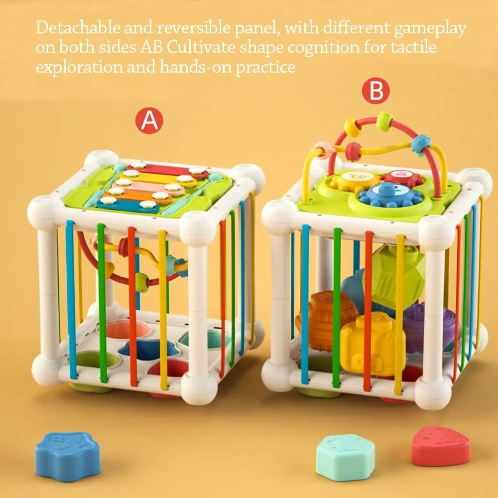 8 em 1 formas educacionais jogo cubo forma correspondência cubo arco-íris blocos coloridos jogos educativos jogo de classificação