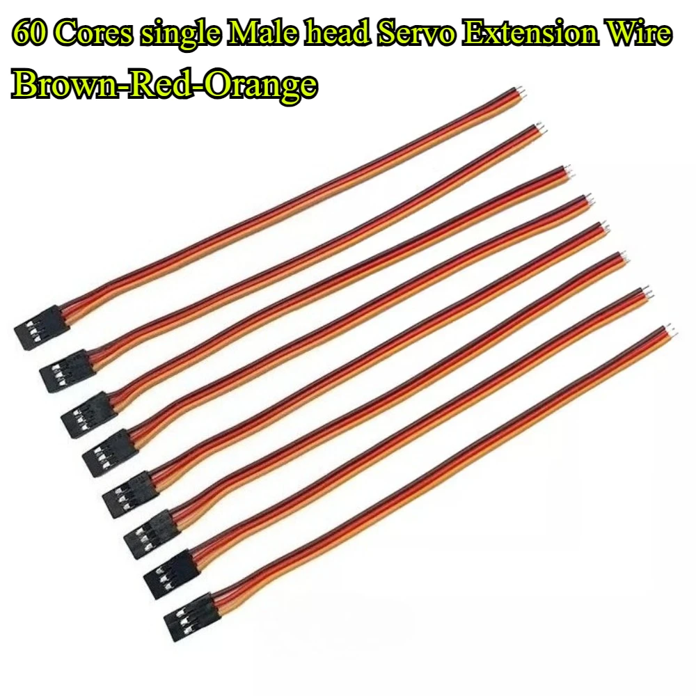 10 قطعة سلكية مسبقًا JR Futaba ذكر أنثى موصل مؤازر التوصيل 60 النوى دوبونت 3P طول السلك 10/15/20/30/50 سنتيمتر لطائرة نموذج سيارة RC