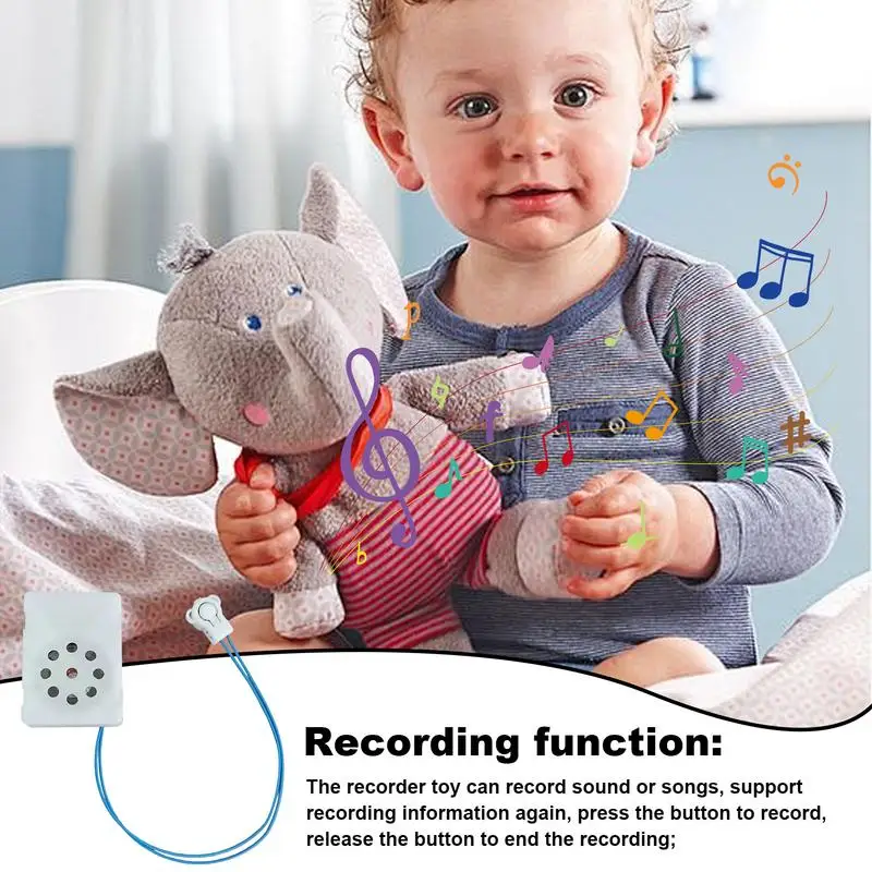 Voice Box Recordable Sound Module Plush Toy Voice Message Recorder Device Stuffed Animal Sound Recorder wholesale