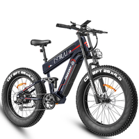 FREESKY M520 Electric Bicycle 1200W 48V41AH Dual Lithium Battery Adult Riding Electric Bike 26*4.0 inch Fat Tire Mountain E-bike