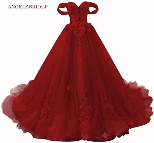 

Angelsbridep Burgundy Ball Gown 15 Year Old Quinceanera Dresses Appliques Girl Birthday Party Vestidos De Quinceañera