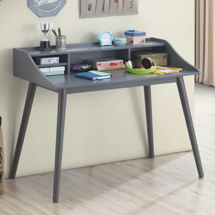 

Grey 4Compartment Writing Desk