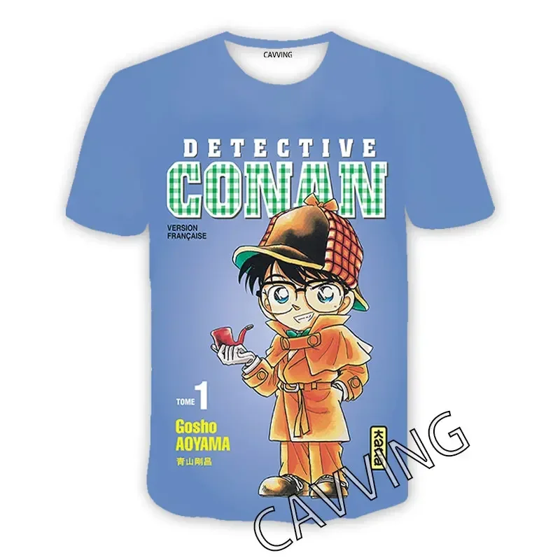 

Повседневные модные футболки в стиле хип-хоп с 3D принтом Detective Conan, Стильные топы, модная одежда для женщин/мужчин T01