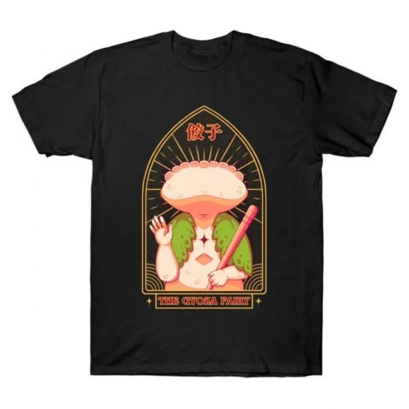 Camiseta de manga corta con estampado de Kaiman de THE GYOZA FAIRY Dorohedoro, regalo para amantes del anime, Dark Heroes, todas las tallas