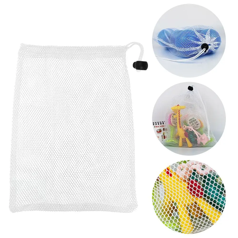 Durable Nylon Home Laundry Bag Storage Bag Stuff Sack Mesh Drawstring Bag