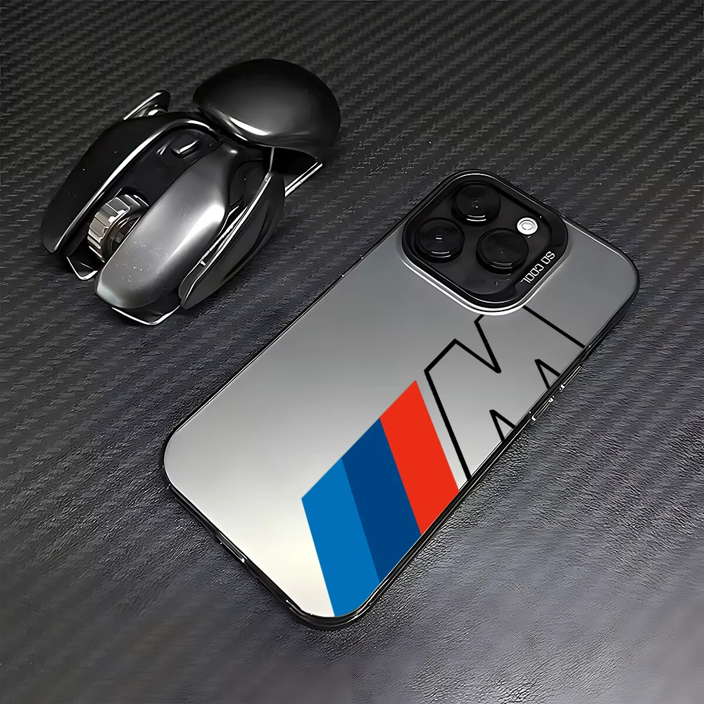 Luxuriöse Handyhülle für iPhone 17 17e 16e 16 15 14 13 12 11 mini Pro Max XR XSMAX Air Plus Sturzsichere Matte Rückabdeckung Sportwagen M