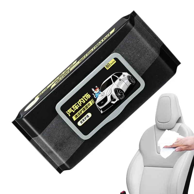 

Car Interior Cleaner Wipes Leather Cleaner Dashboard Wipes Dirt Remover Car Wet Wipes Car Cleaner Wipes Leather Wipes For Car