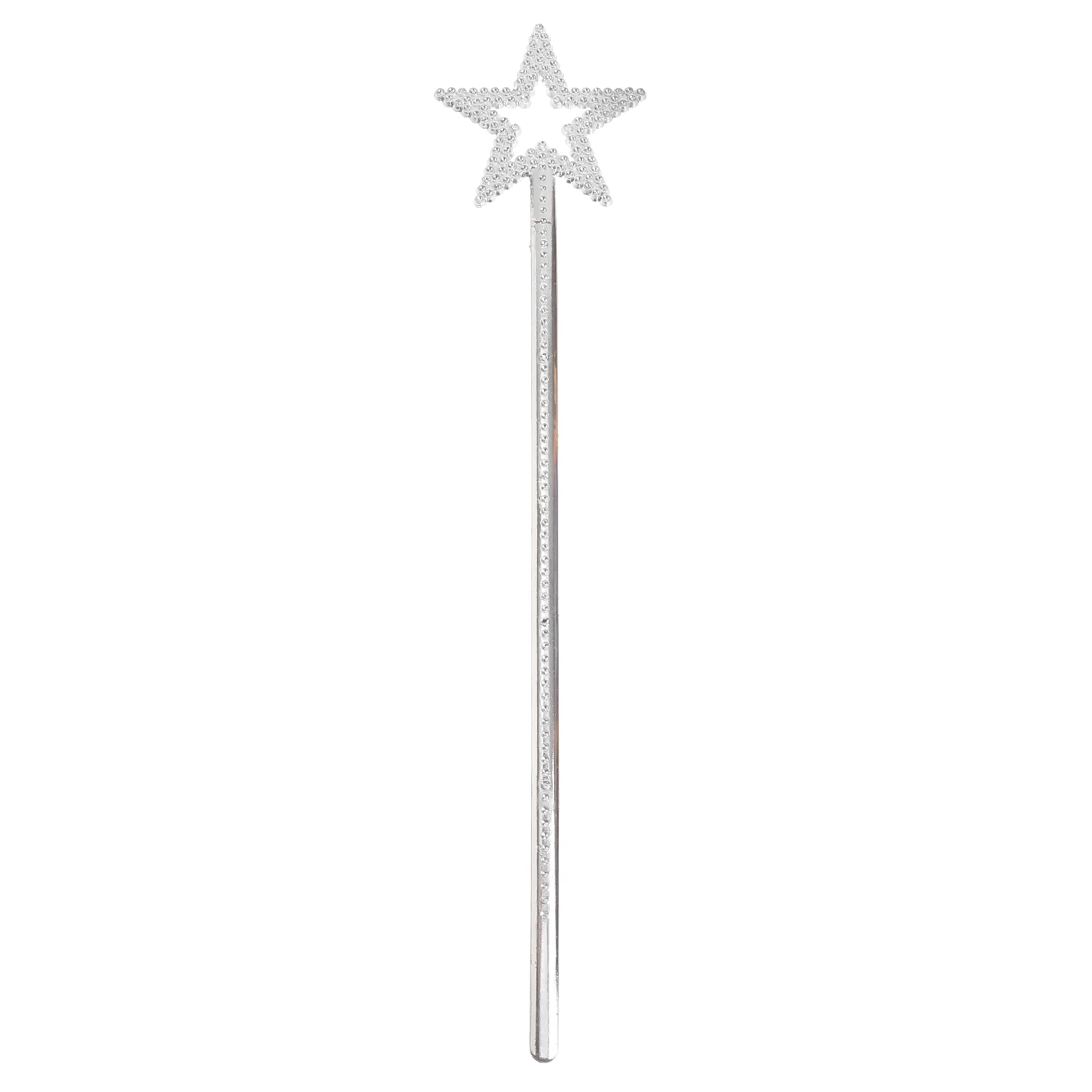 

1pc Fairy Star Wands Silver Star Shape Kids Wands For Birthday Halloween Cosplay Party Props Decor