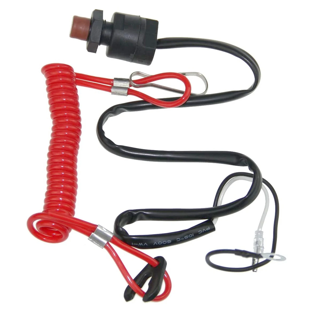 Outboard Cut Off Switch, for Yamaha Tohatsu Tether Emergency Kill Stop Switch Safety Tether Lanyard Protect