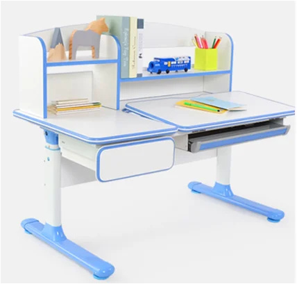 Perfectly designed for kids study desk with drawer and shelf children learn table