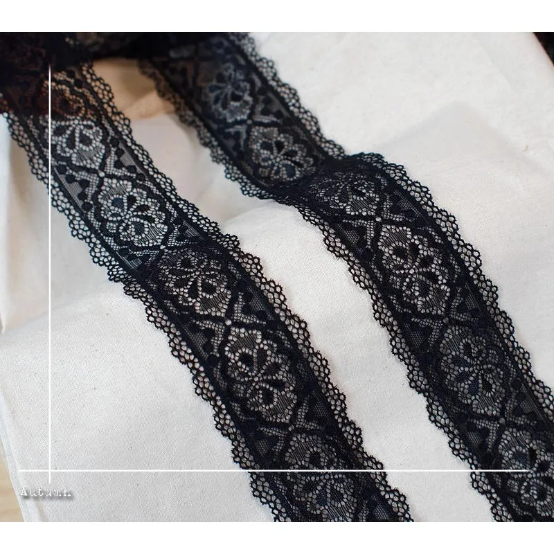 African lace fabric 2024 high quality 1yard exquisite three-dimensional Korean version elastic accessories handmade elastic band