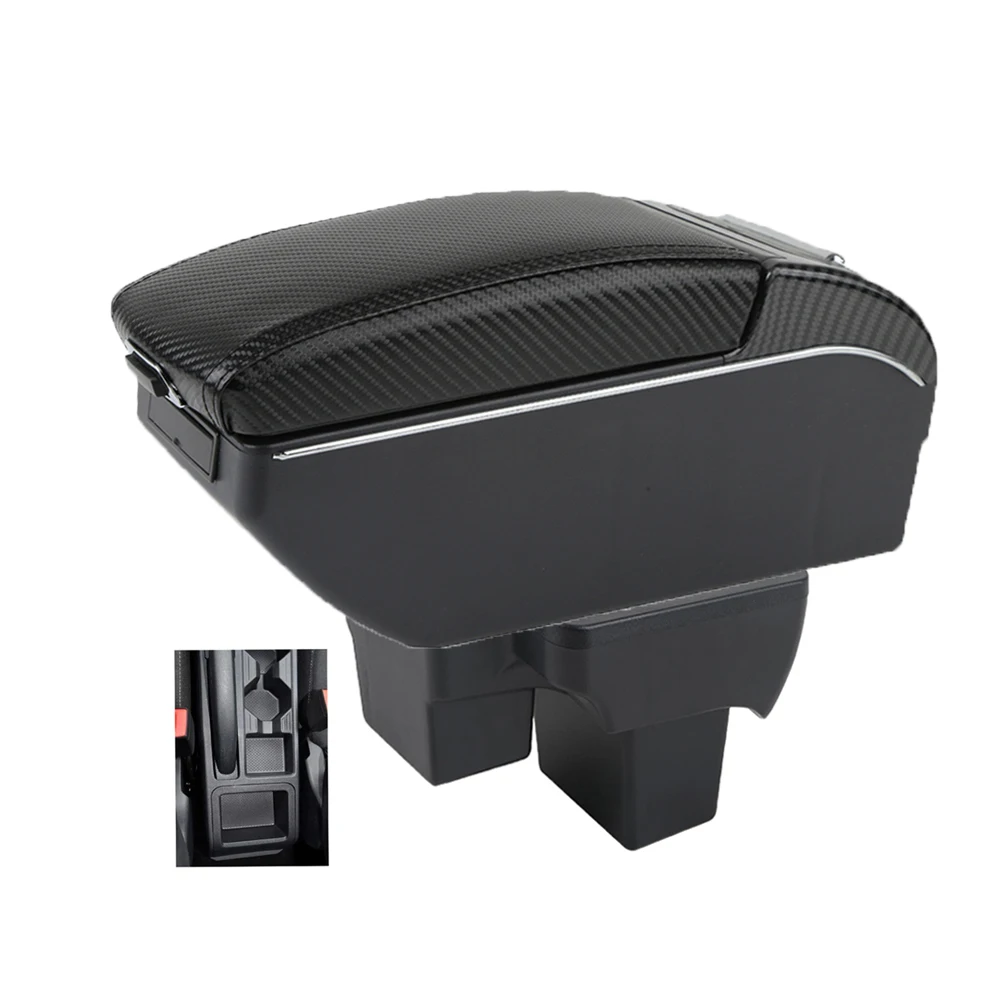 

For VW Polo Armrest Box Volkswagen Nivus Novo Virtus Armrest Auto Storage Box Arm Bracing heighten Interior Details Retrofit