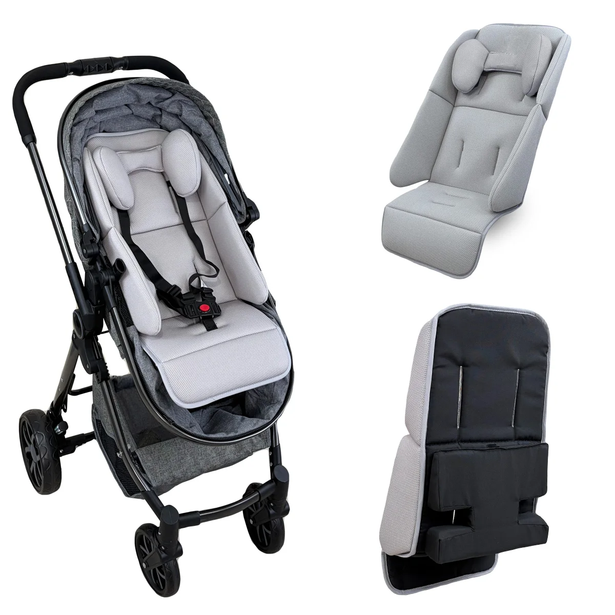وسادة مقعد عالمية لعربة الأطفال متوافقة مع Uppababy Vista V2، V3 Cruz V2 2 في 1 لحديثي الولادة إلى الأطفال الصغار
