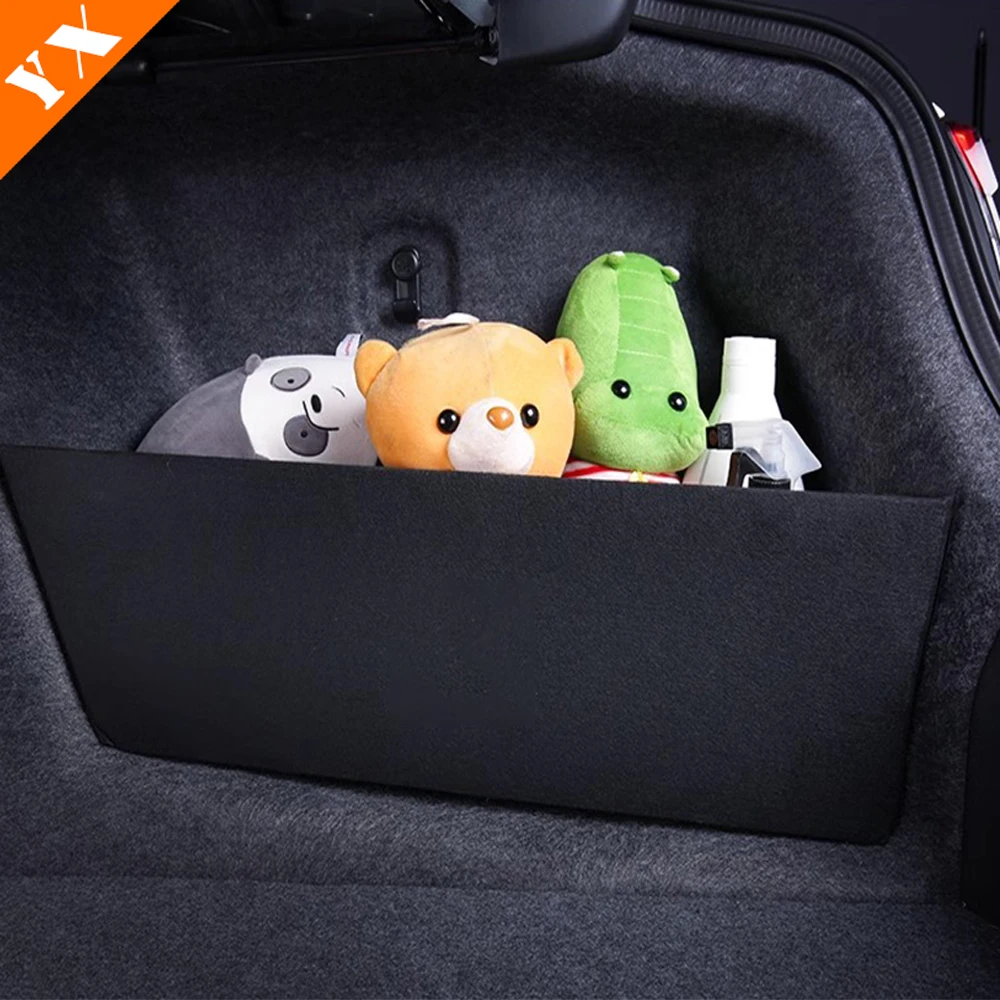 Car Accessories Rear Trunk Storage Box Panel Organize Storage Box  For GEELY ATLAS/BOYUE COOL 2023-2024 Interior Black